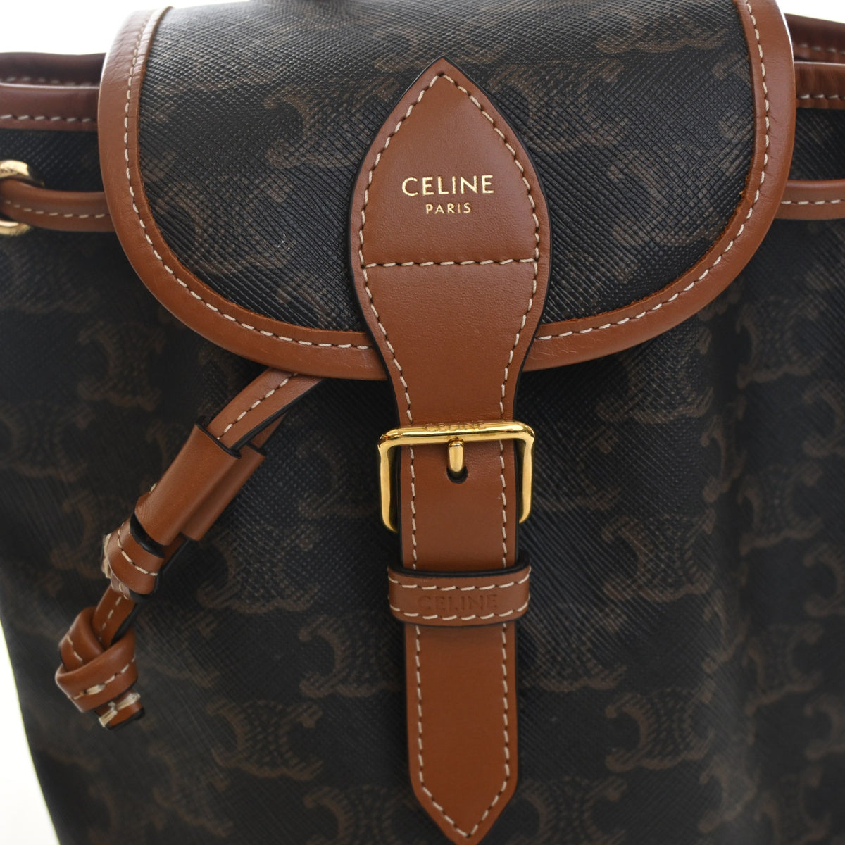 Celine Mini Triomphe Canvas Folco Backpack, photo 4 of 14