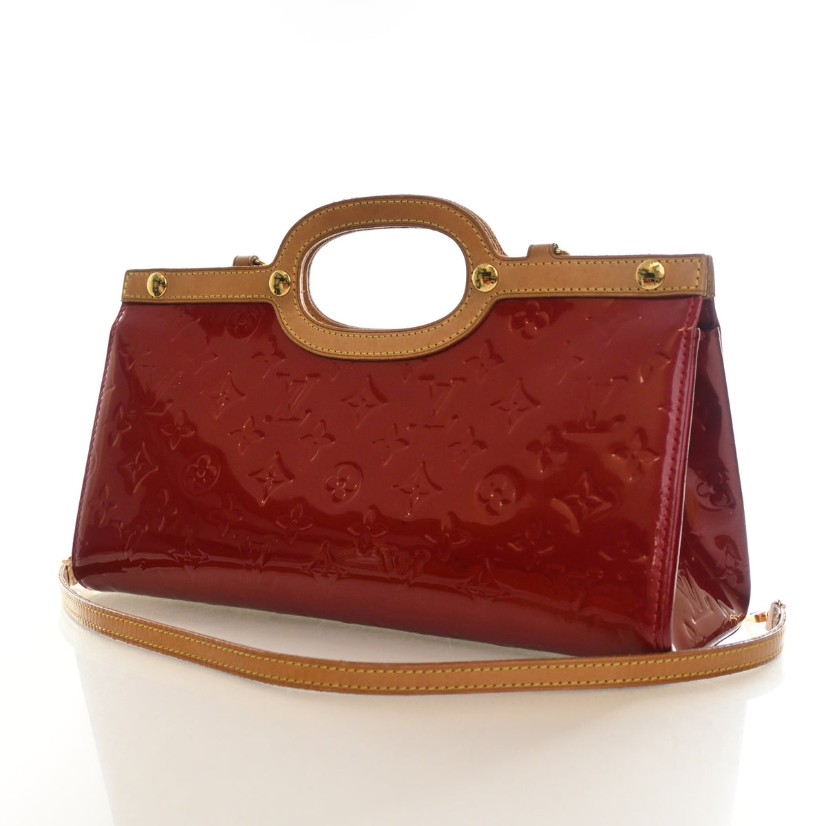 Pre-Owned Louis Vuitton Monogram Vernis Roxbury, front view