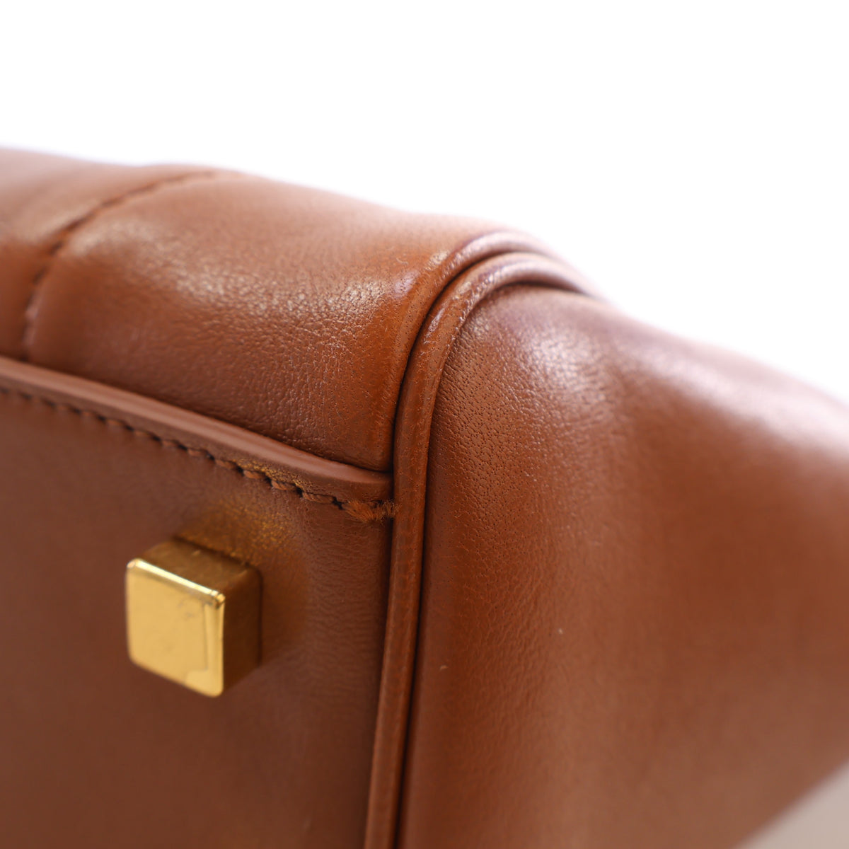 Pre-Owned Celine Tote Small Lambskin Luggage, corner and edge detail, photo 15 of 19