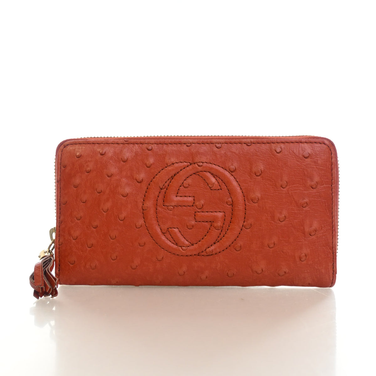 Gucci Ostrich Soho Zippy Wallet, photo 1 of 14