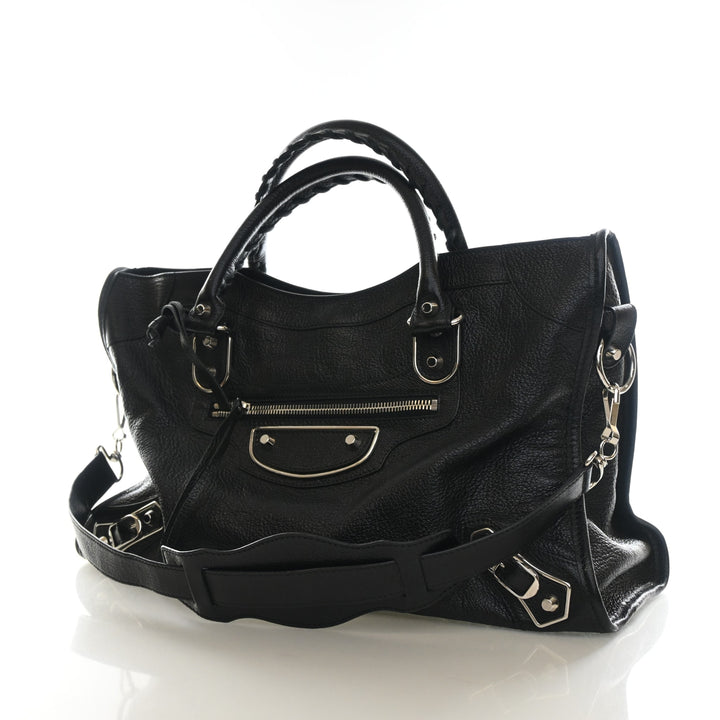 Balenciaga Medium Goatskin Metallic Edge City Bag