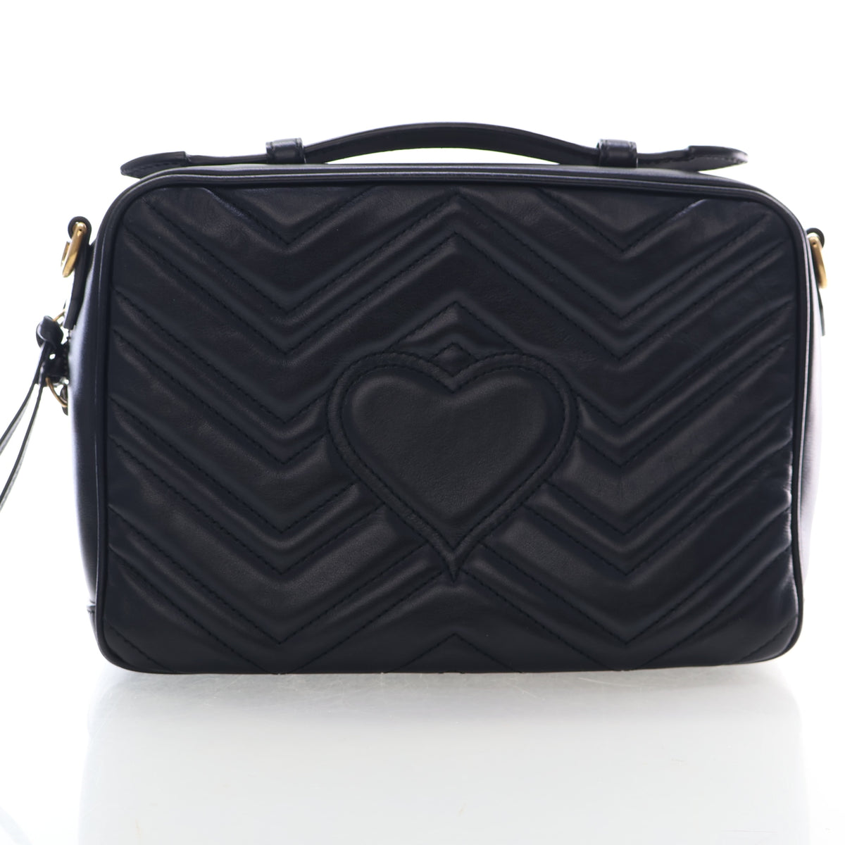 Pre-Owned Gucci Shoulder Bag Calfskin Marmont, front view, photo 11 of 15