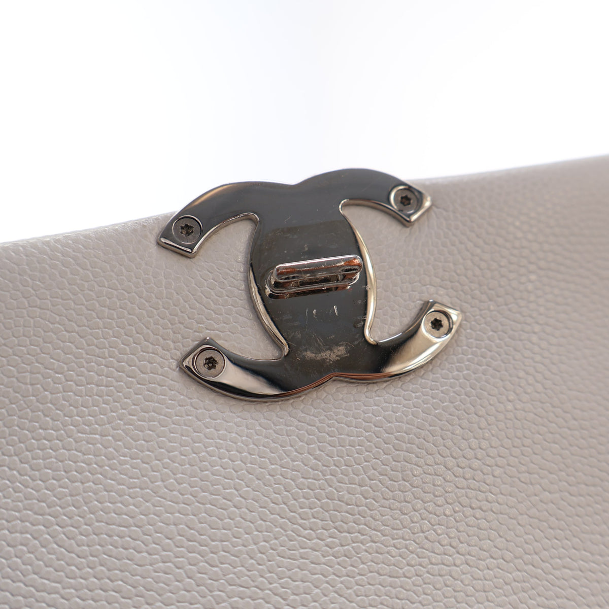Pre-Owned Chanel Flap Bag Mini Caviar Leather My Everything, silver hardware