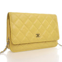 Chanel Yellow Lambskin Wall...