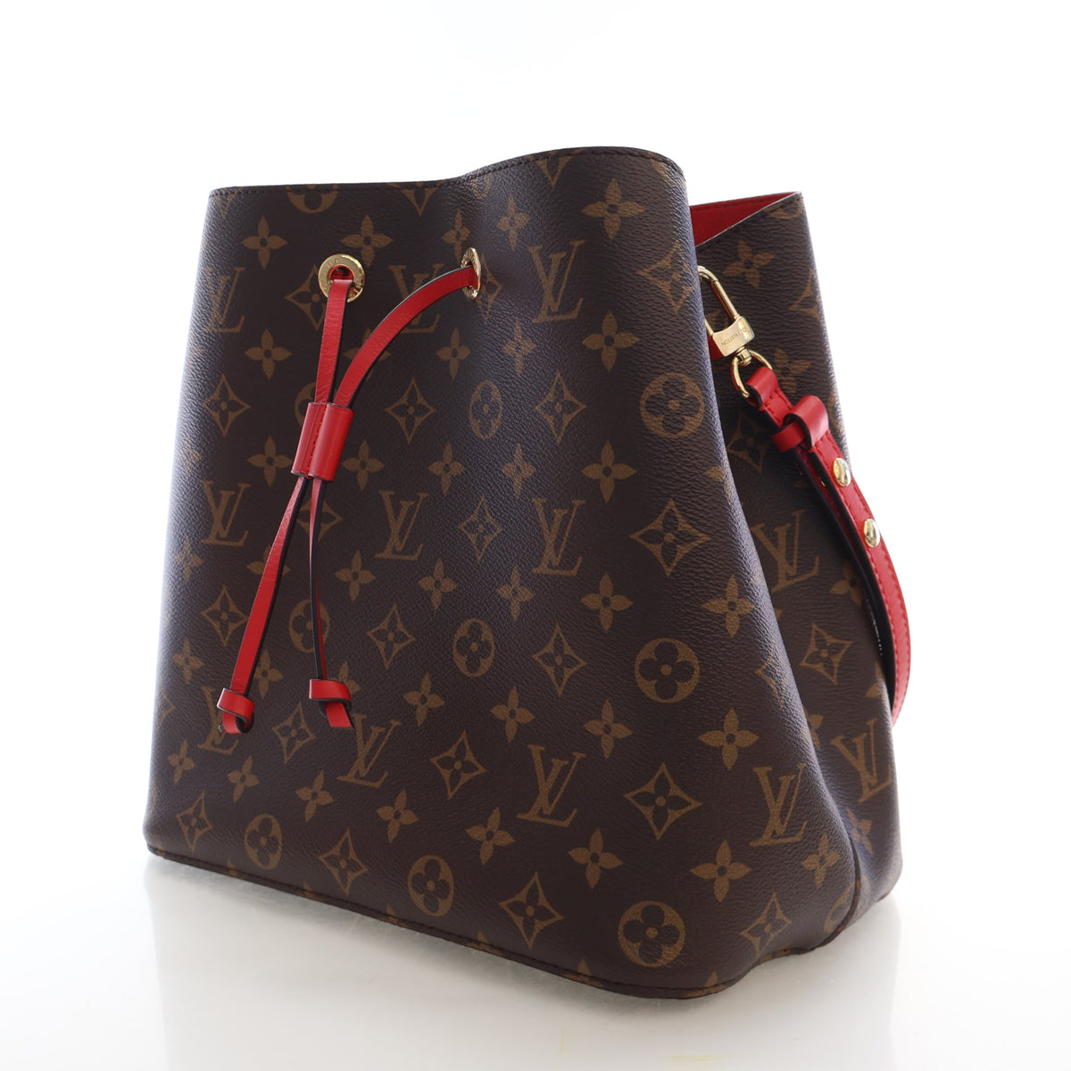 Pre-Owned Louis Vuitton MM Canvas Monogram Neonoe, side profile