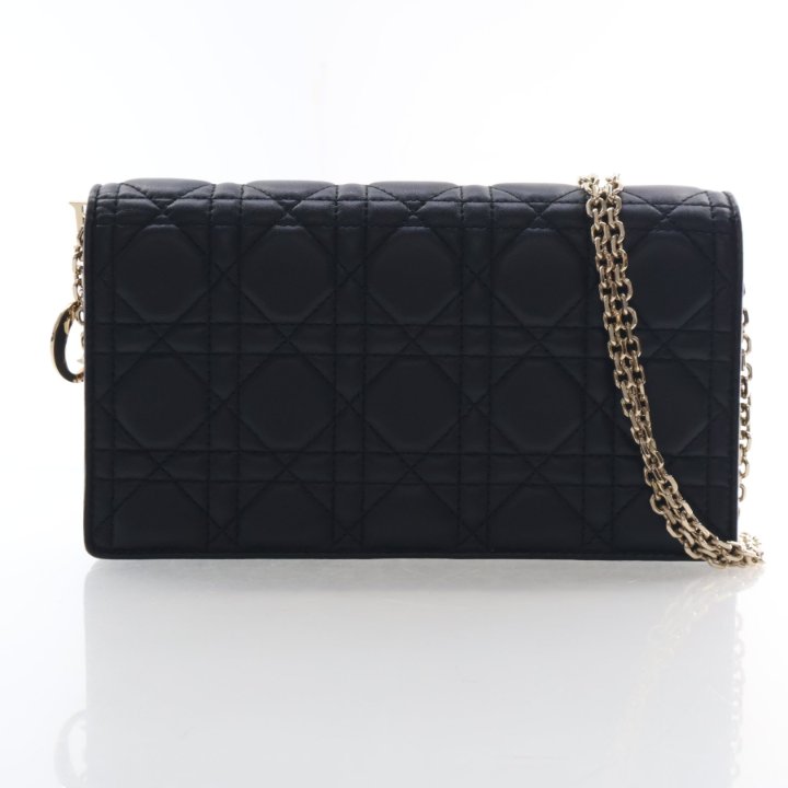 Christian Dior Lambskin Wallet on Chain