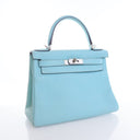 Hermes Bleu Atoll Kelly 28