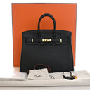 Hermes Noir Togo Birkin 25