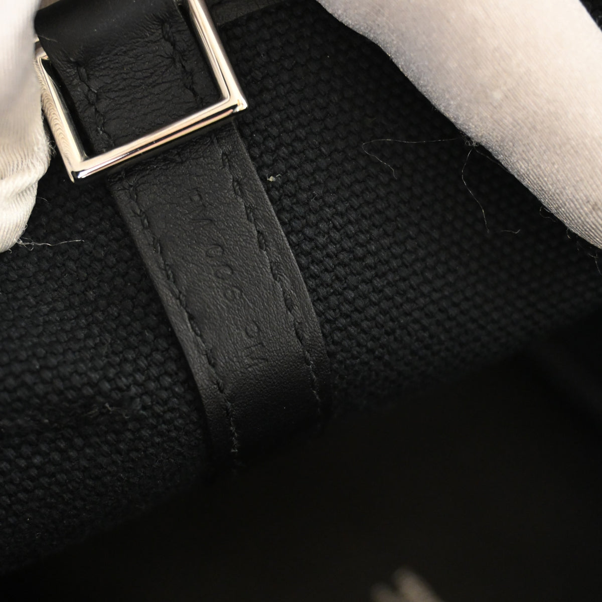 Pre-Owned Hermès Picotin Lock 18 Noir Toile Cargo, silver hardware
