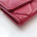 Chanel Red Lambskin 19 Card...