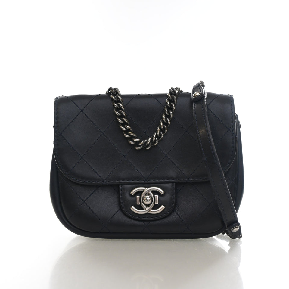Chanel Small Calfskin Stitch CC Flap