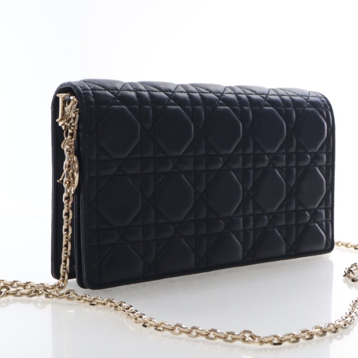Christian Dior Lambskin Wallet on Chain