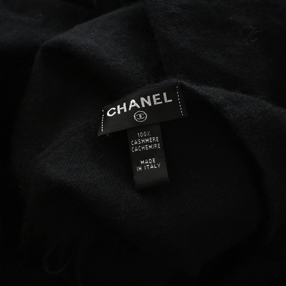 Chanel Cashmere CC Fringe Scarf, photo 7 of 8