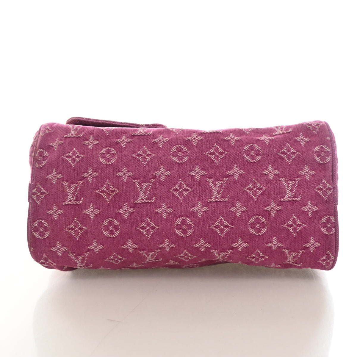 Vintage Louis Vuitton Speedy Monogram Denim Neo, base and feet view, photo 8 of 16
