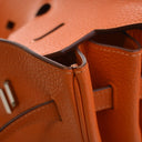 Hermes Orange H Clemence Bi...