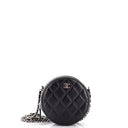 Chanel Lambskin Round Clutc...