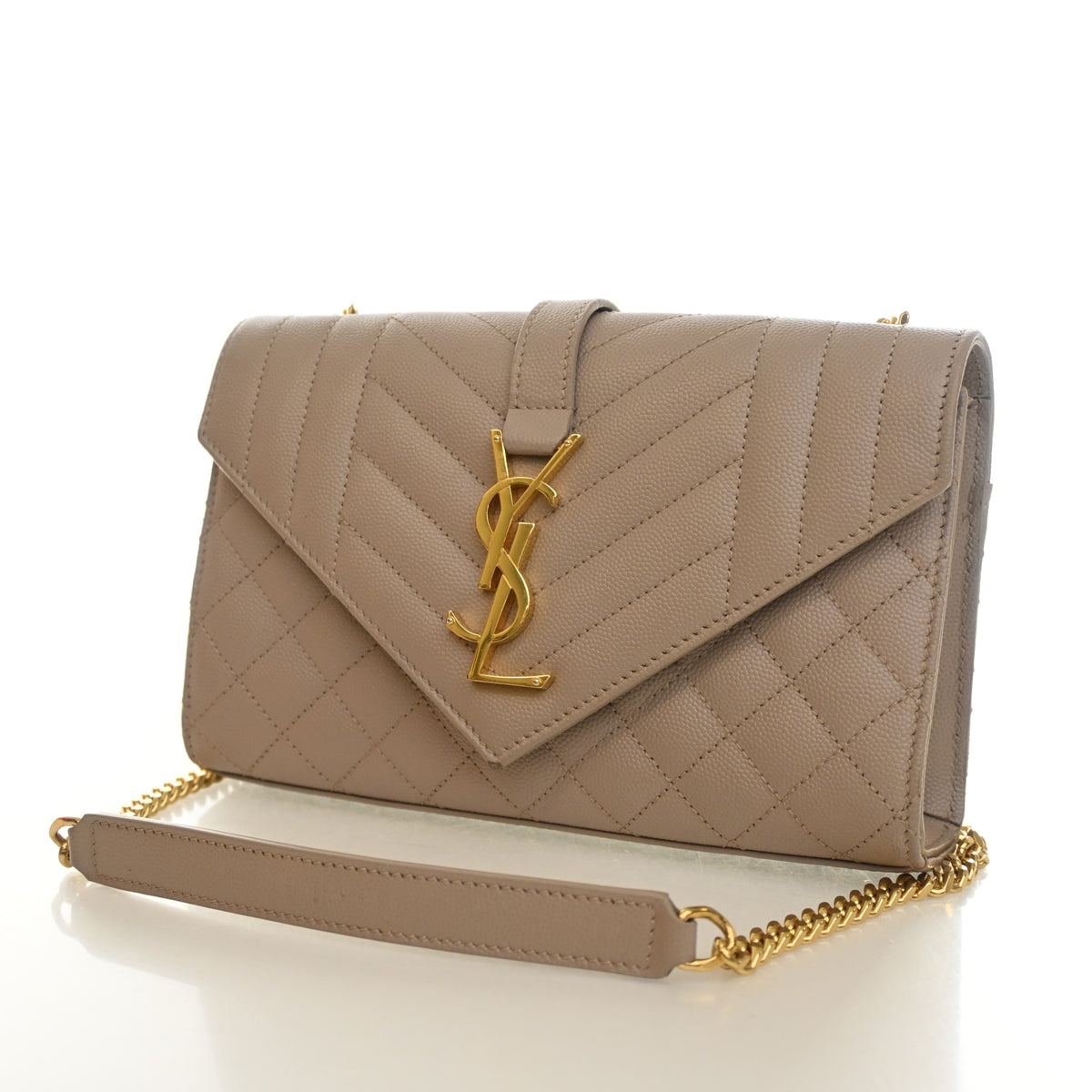 Saint Laurent Small Calfskin Envelope Bag, photo 3 of 17