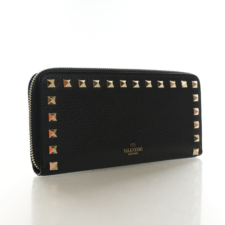 Valentino Calfskin Rockstud Long Wallet