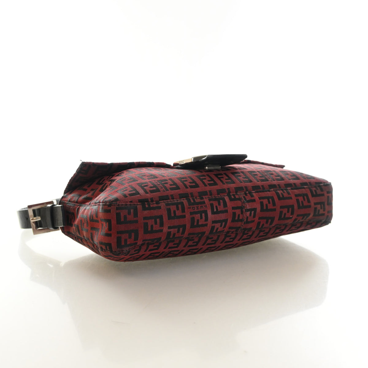 Pre-Owned Fendi Baguette Zucchino FF, side profile