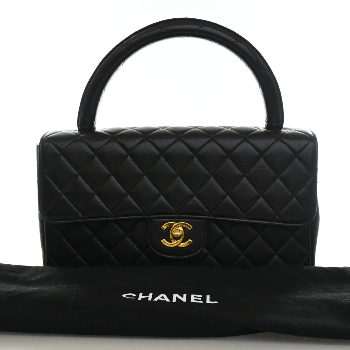 Chanel Vintage Medium Lambskin Rectangular Kelly Top Handle, photo 22 of 22