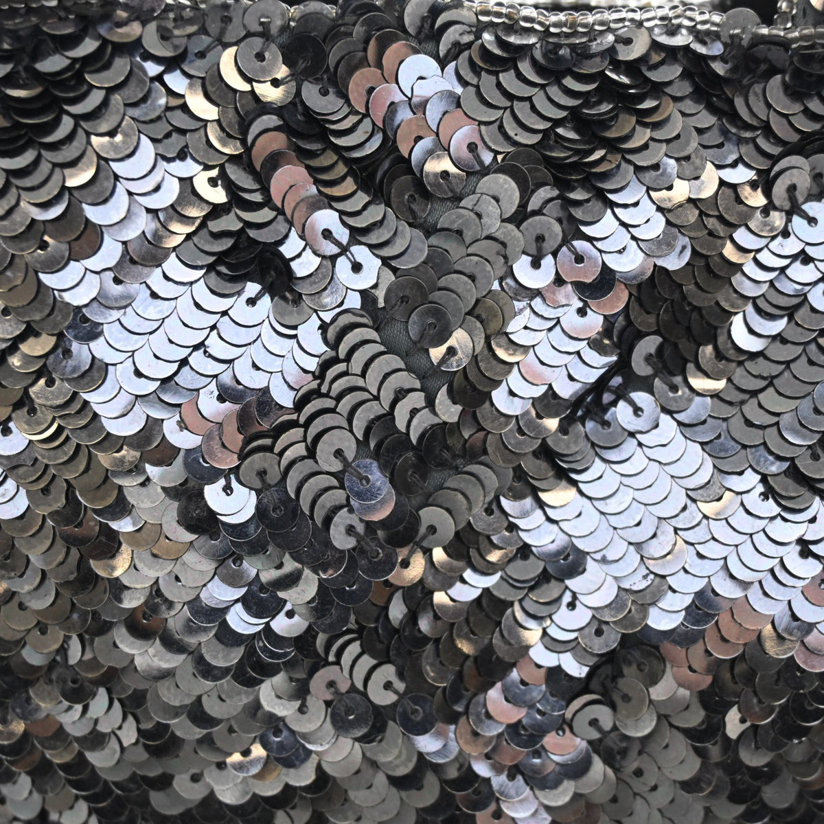 Vintage Chanel Tote Mini Sequin Trompe L'oeil, detail view, photo 16 of 19