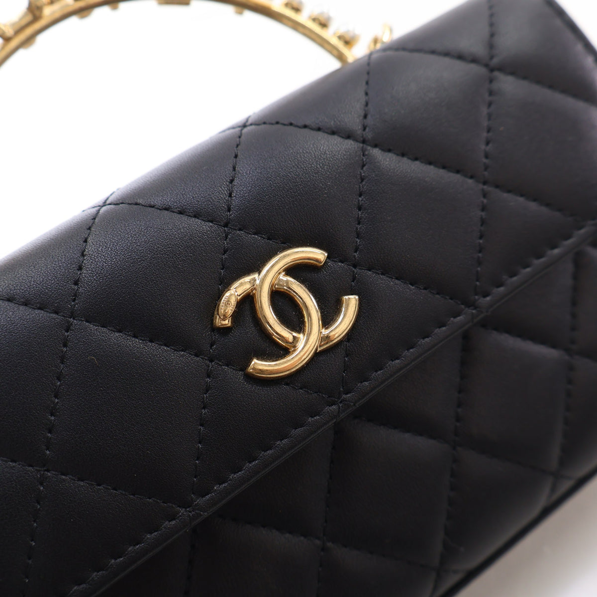 Chanel Lambskin Top Handle Phone Holder With Chain, photo 4 of 20