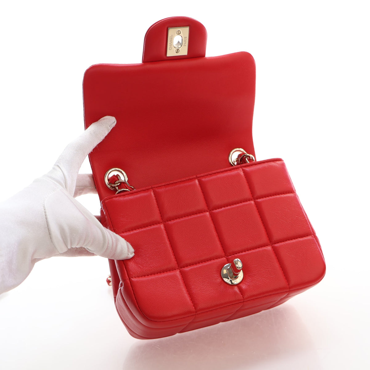 Chanel Mini Lambskin Square Monacoco Flap Bag, photo 16 of 19