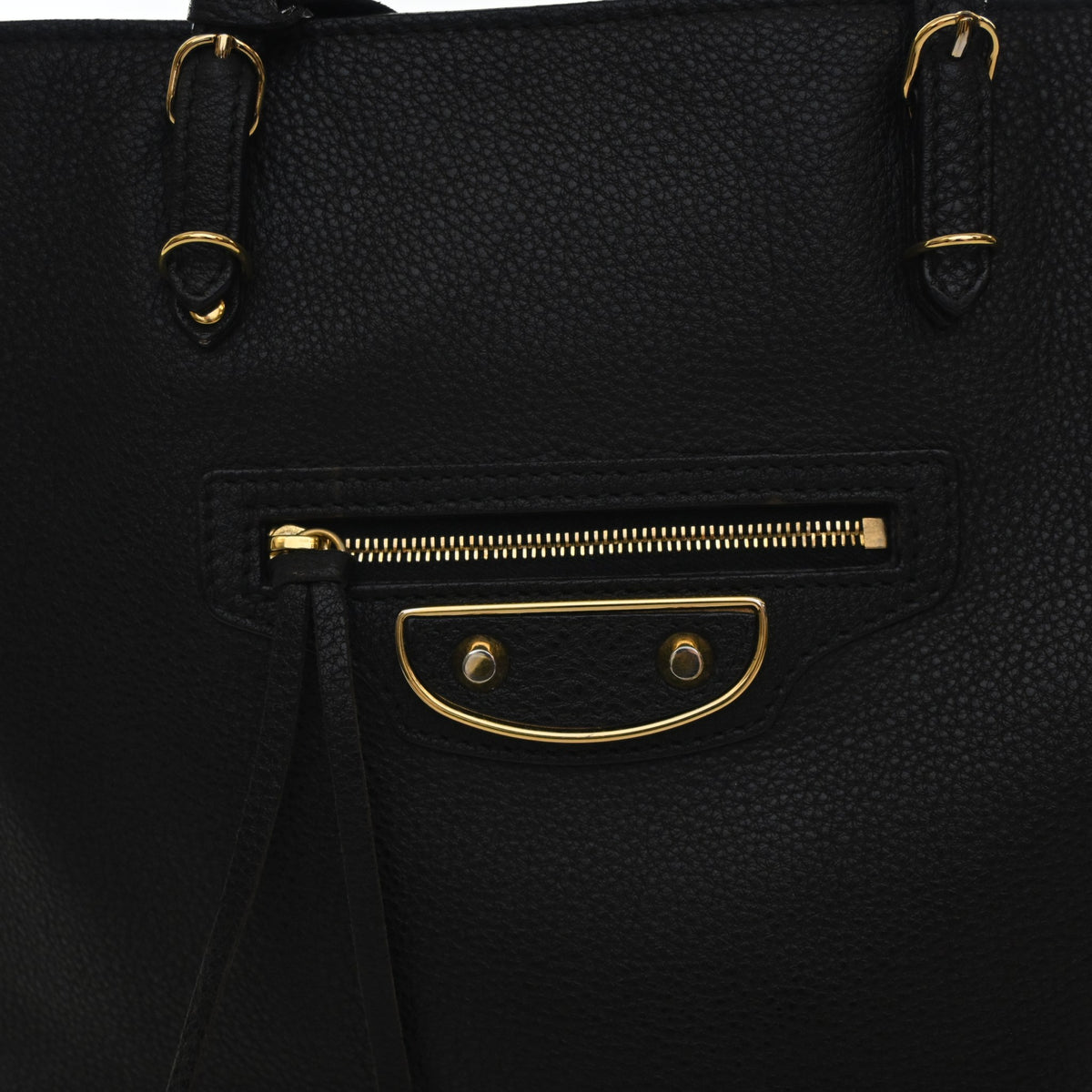 Pre-Owned Balenciaga Tote Calfskin Papier, open front view