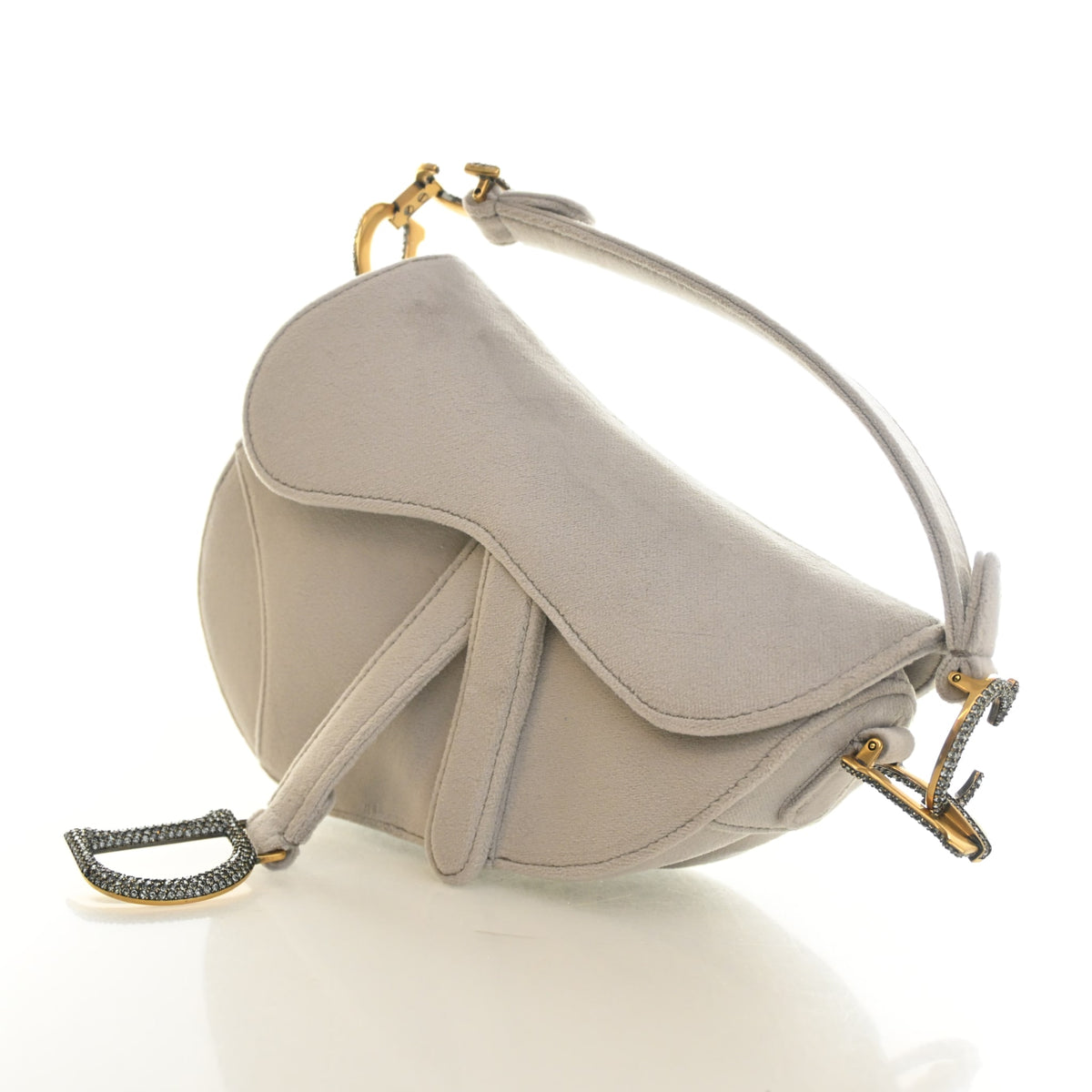 Christian Dior Mini Velvet Saddle Bag, photo 3 of 14