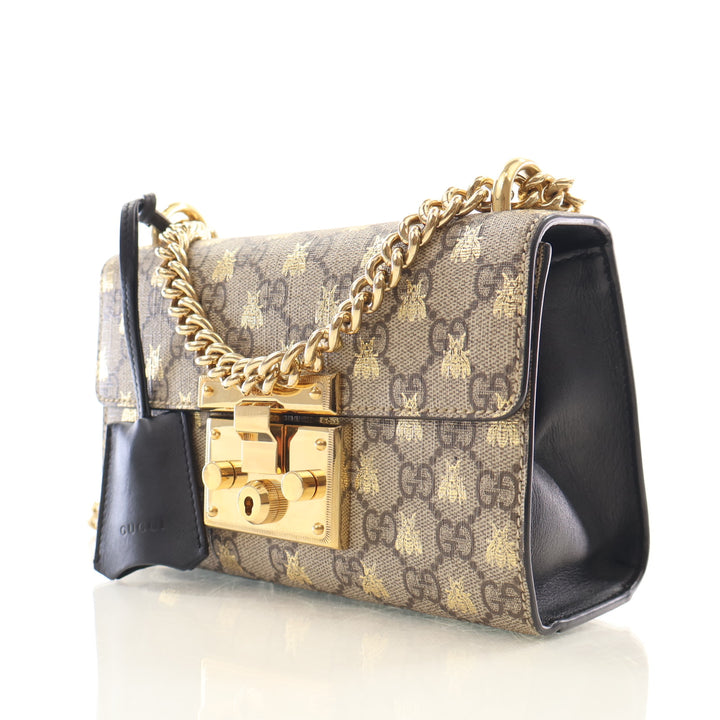 Gucci GG Supreme Padlock Shoulder Bag