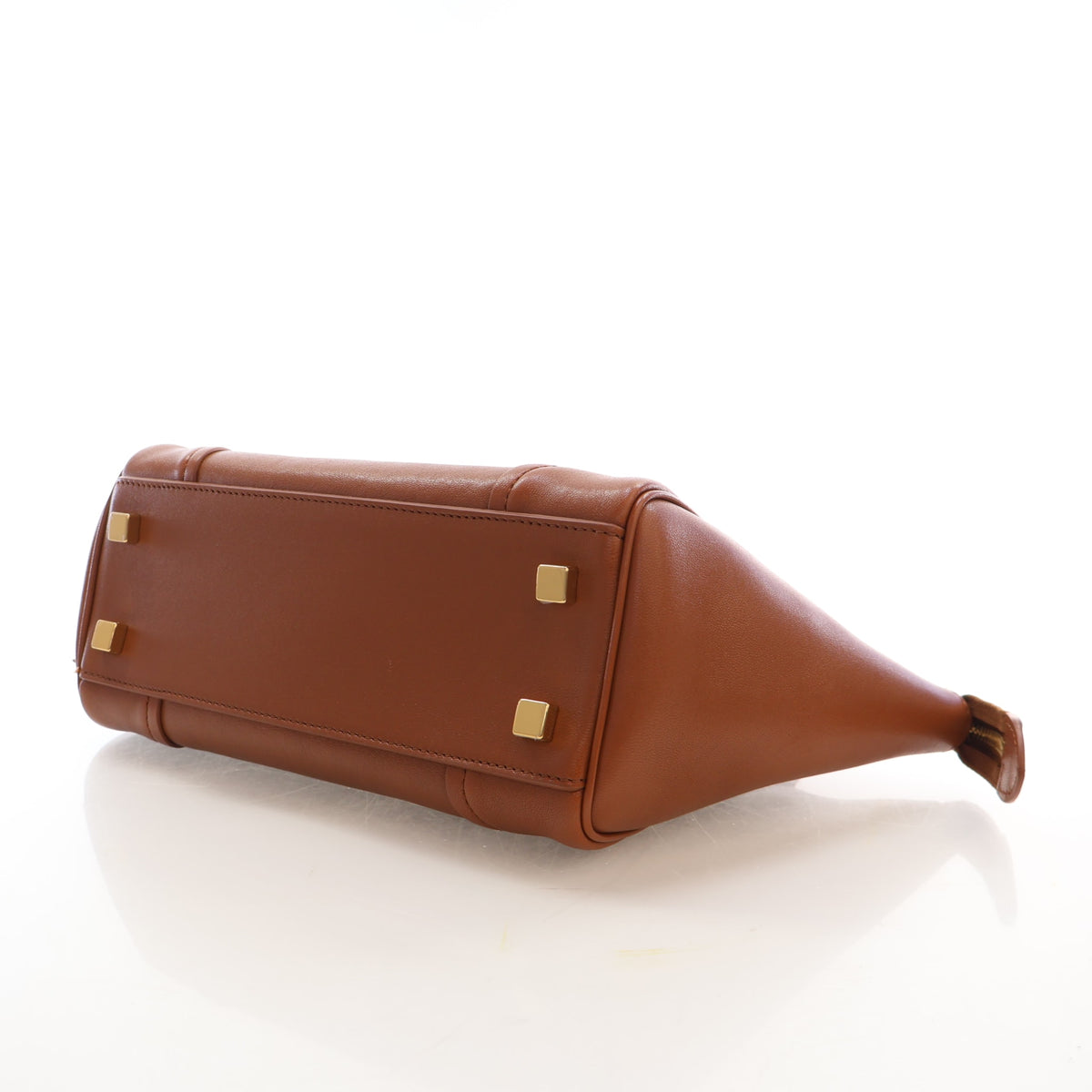 Pre-Owned Celine Tote Small Lambskin Luggage, base view