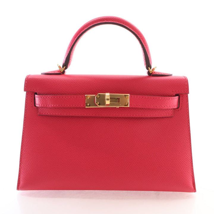 Hermes Rose Extreme Epsom Mini Kelly