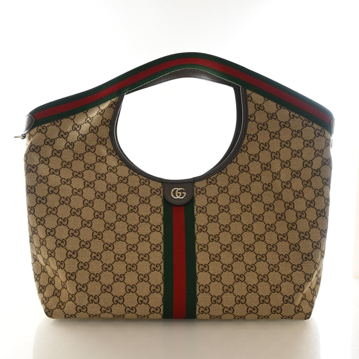 Gucci Large GG Canvas Giglio Tote