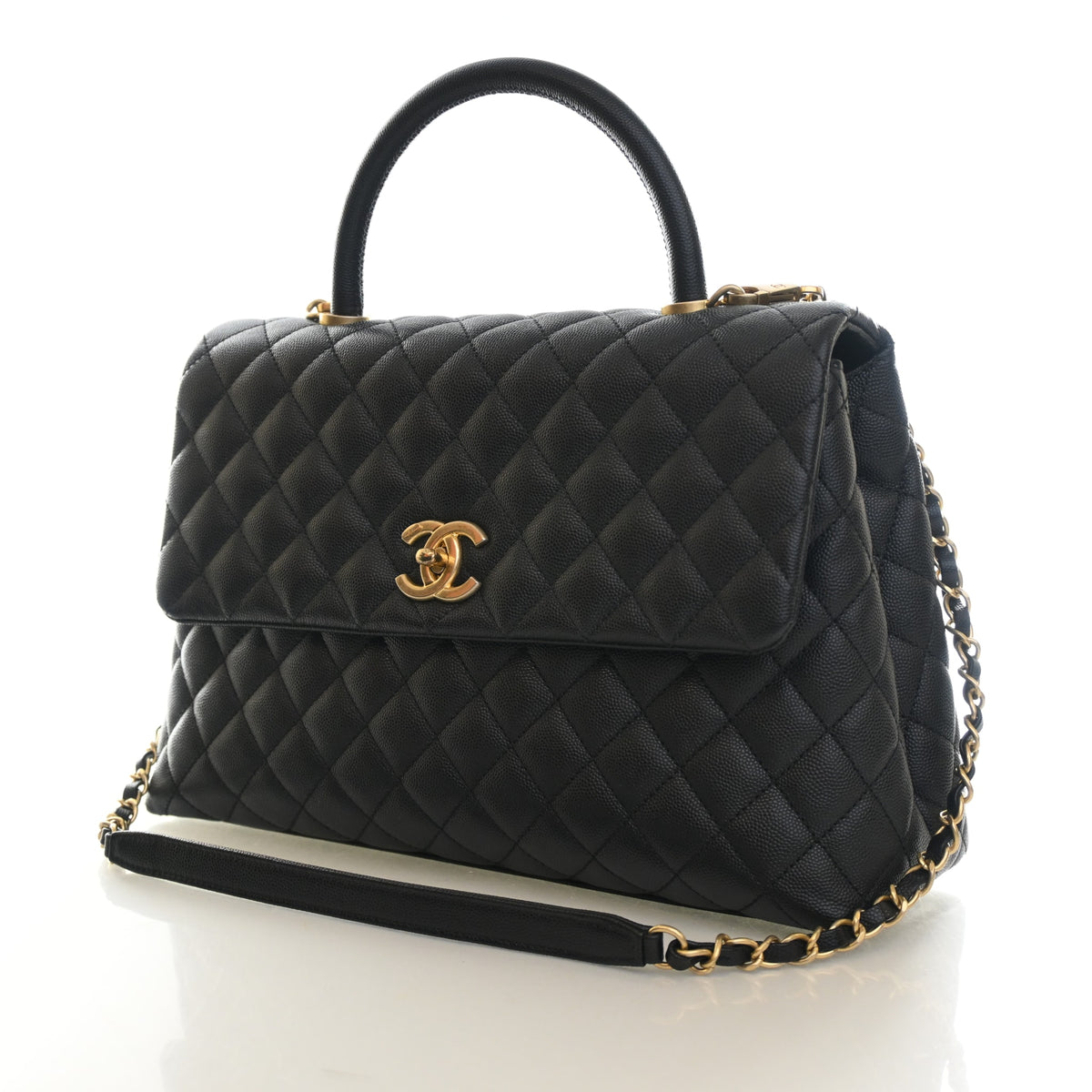 Chanel Medium Caviar Coco Handle Bag, photo 3 of 15