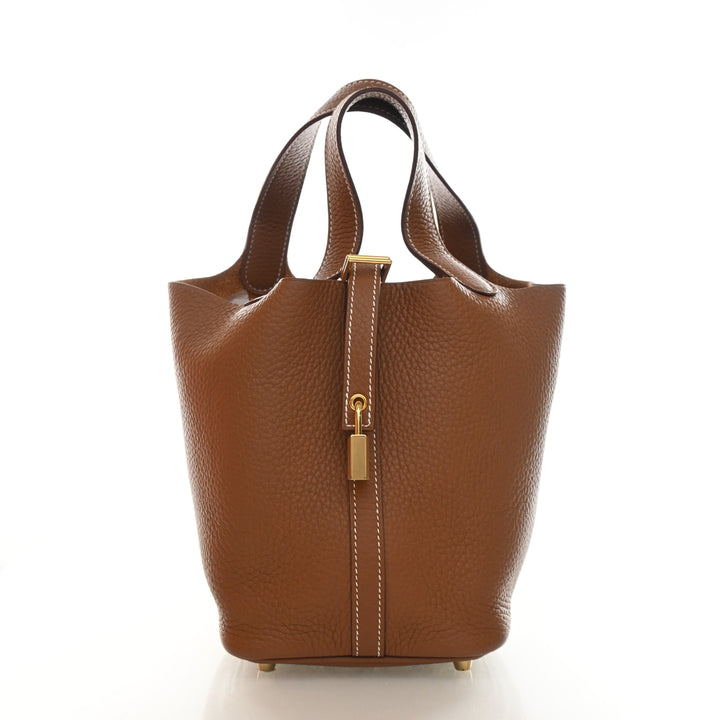 Hermes Gold Clemence Picotin Lock 18