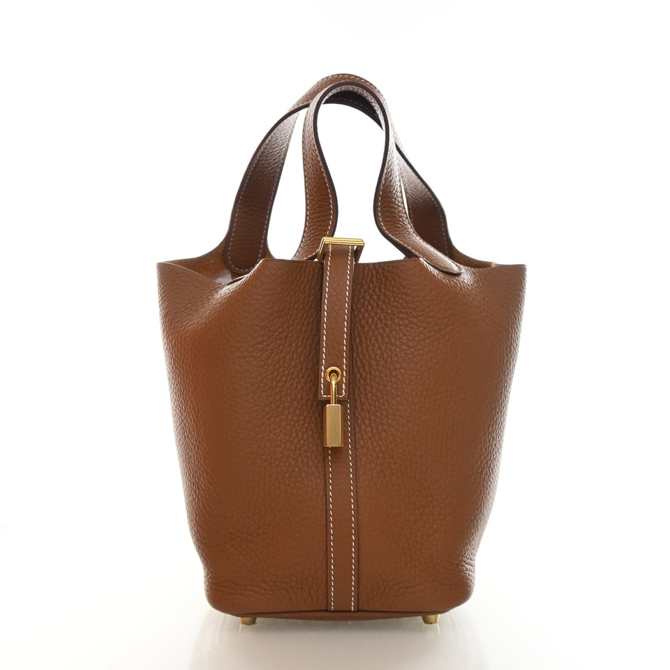 Hermes Gold Clemence Picotin Lock 18