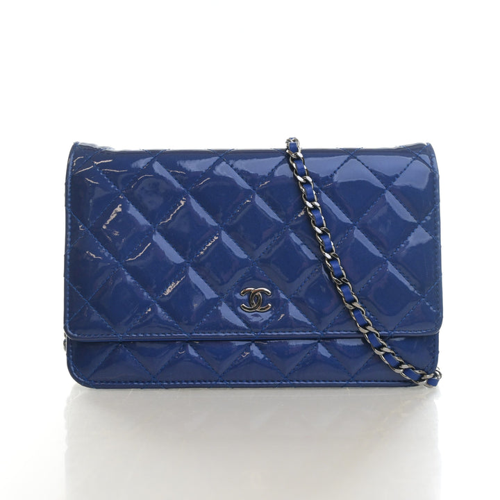 Chanel Patent Classic Wallet On Chain (WOC)