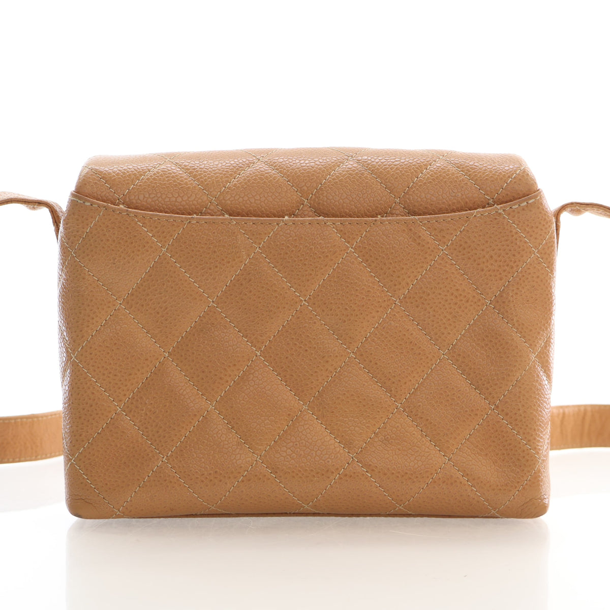 Vintage Chanel Flap Bag Small Caviar Leather Diana, back view