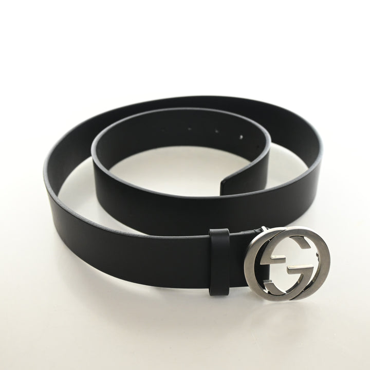 Gucci Calfskin Interlocking G Belt Sz 100/40