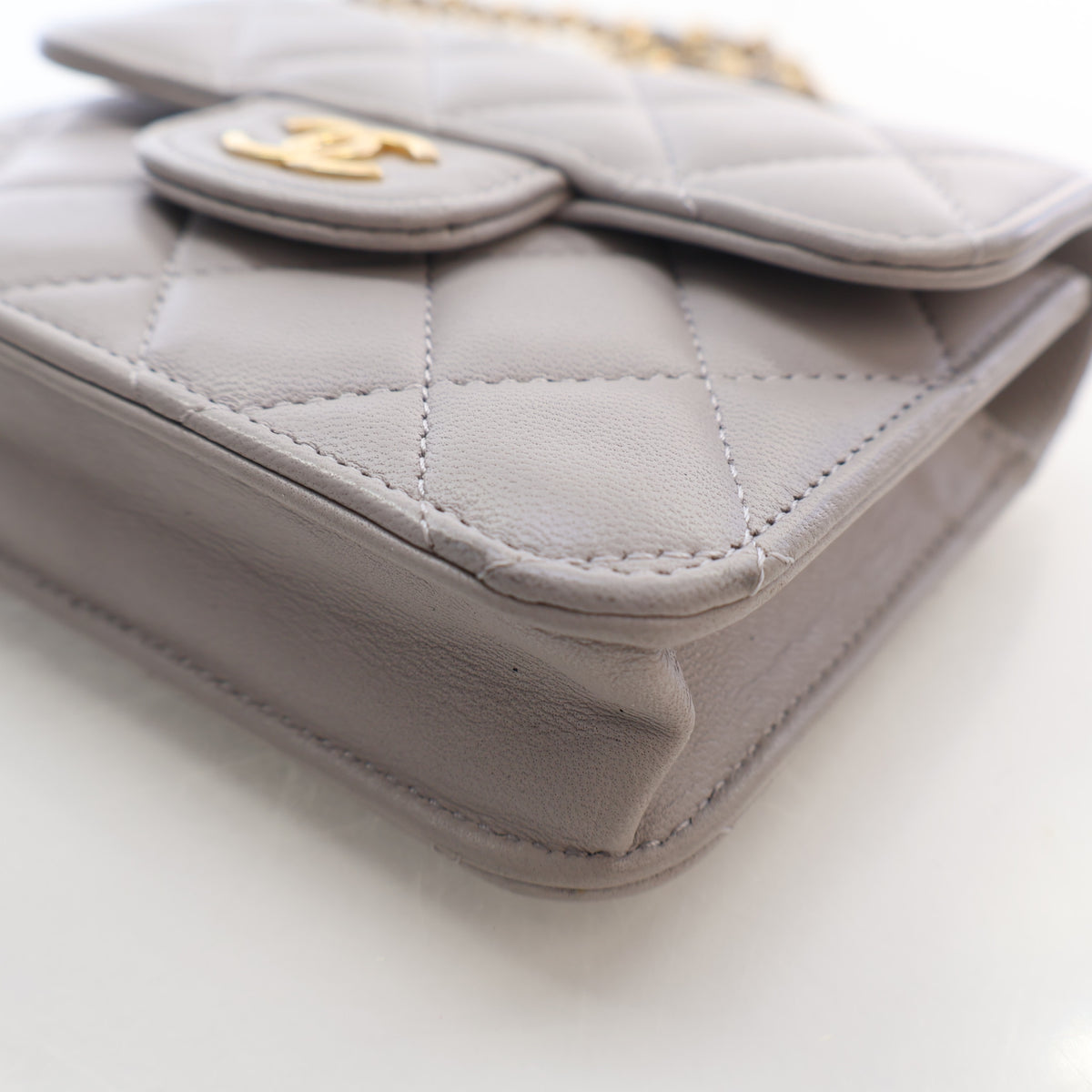 Chanel Mini Lambskin Pouch on Chain, photo 8 of 19