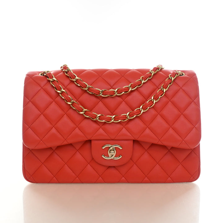Chanel Jumbo Lambskin Classic Double Flap Bag