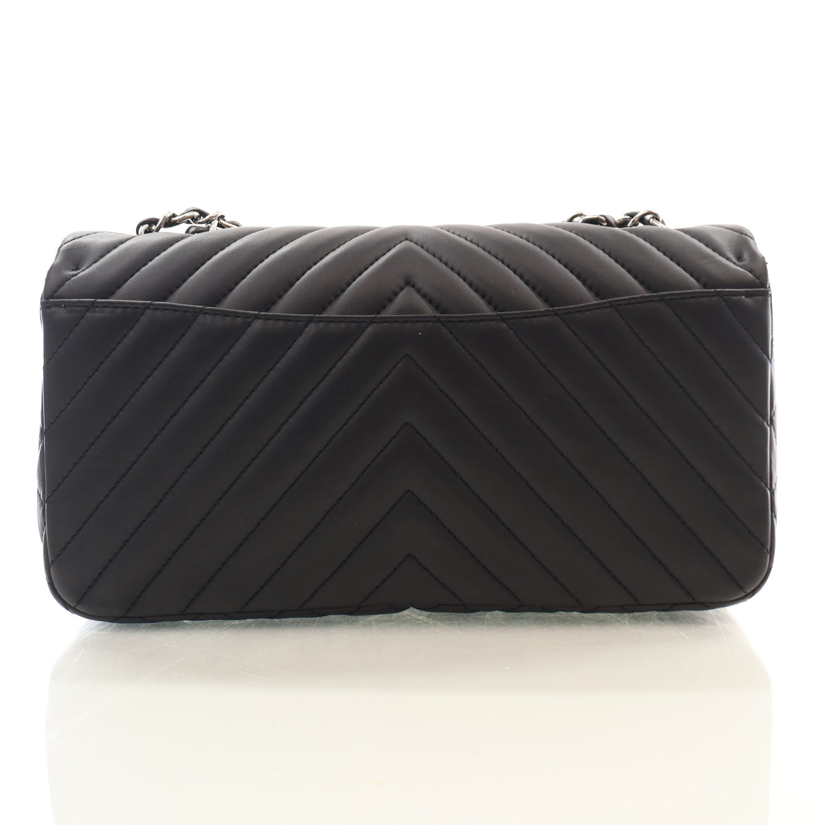 Chanel Jumbo Lambskin Chevron Single Flap Bag, photo 11 of 15