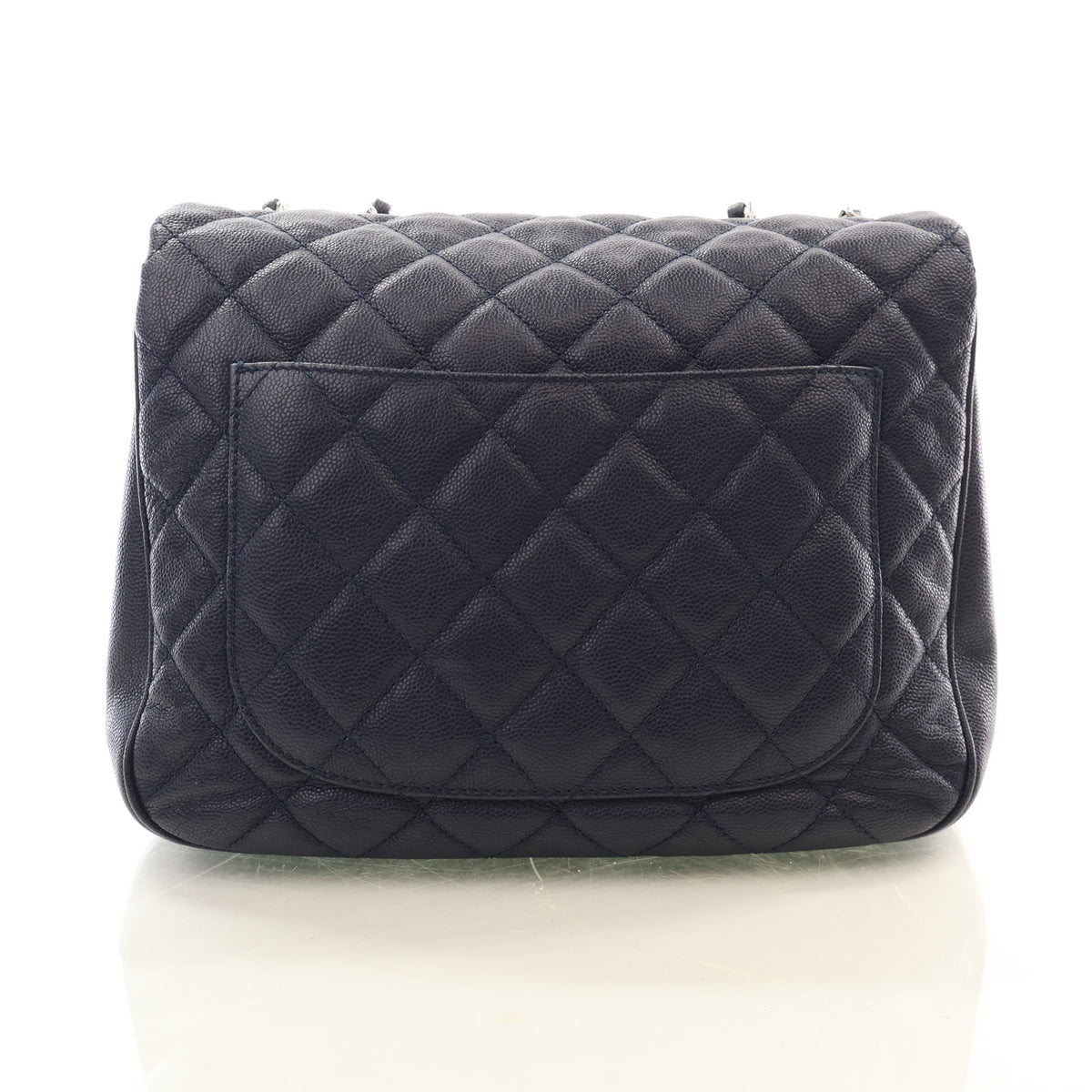 Pre-Owned Chanel Flap Bag Medium Caviar Leather Urban Companion, back view