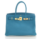 Hermes Turquoise Togo Birki...