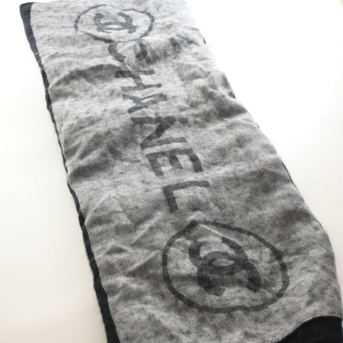 Chanel Cashmere CC Fringe Scarf, photo 2 of 8