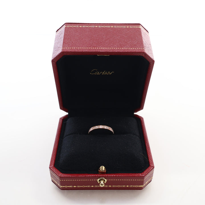 Cartier Diamonds Mini Model Love Ring Sz 55