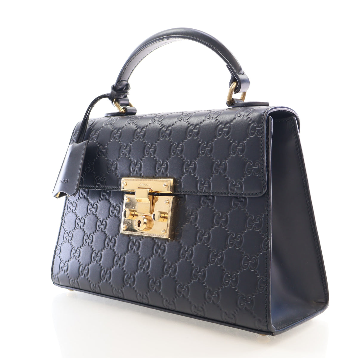 Gucci Small Guccissima Padlock Top Handle Bag, photo 3 of 21