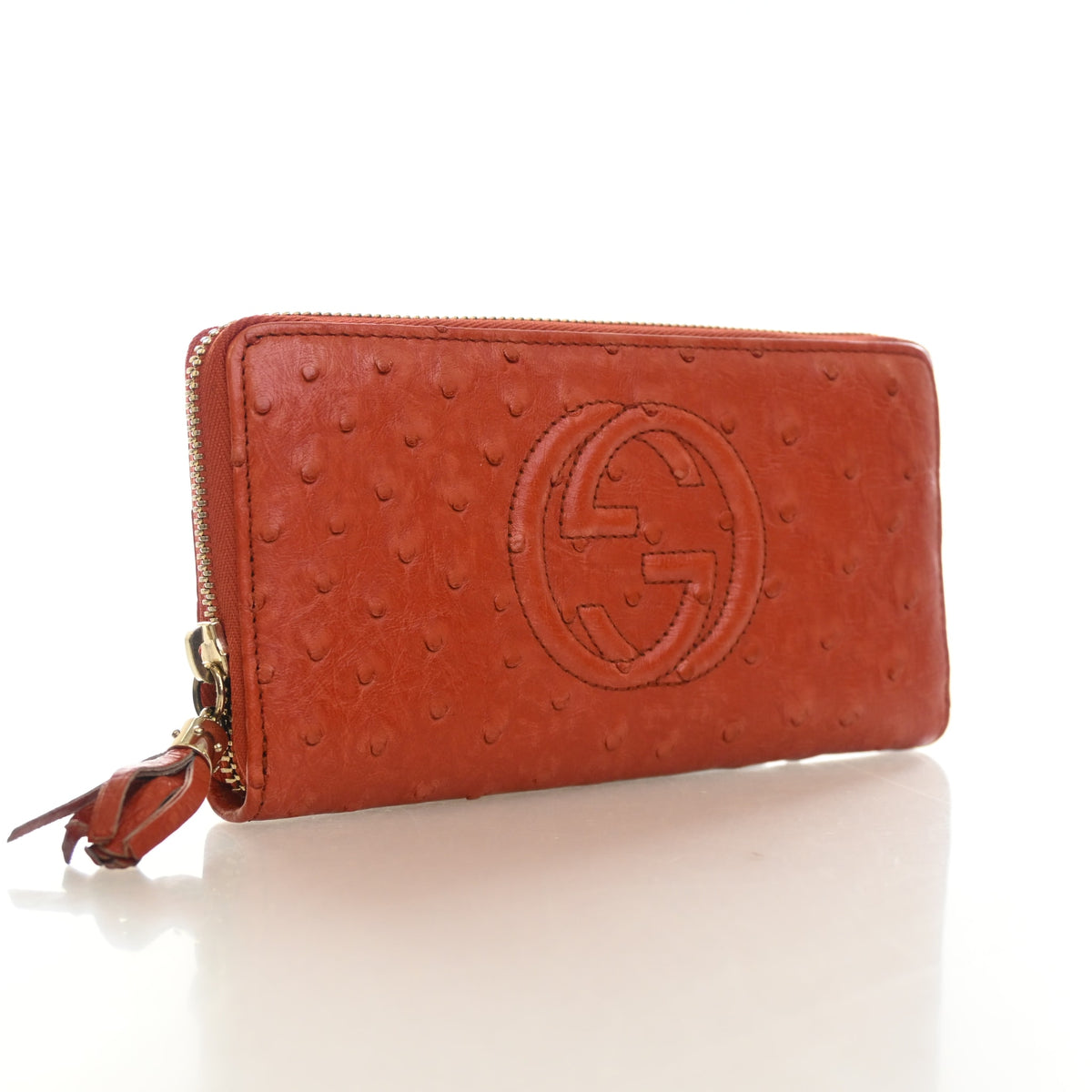 Gucci Ostrich Soho Zippy Wallet, photo 2 of 14