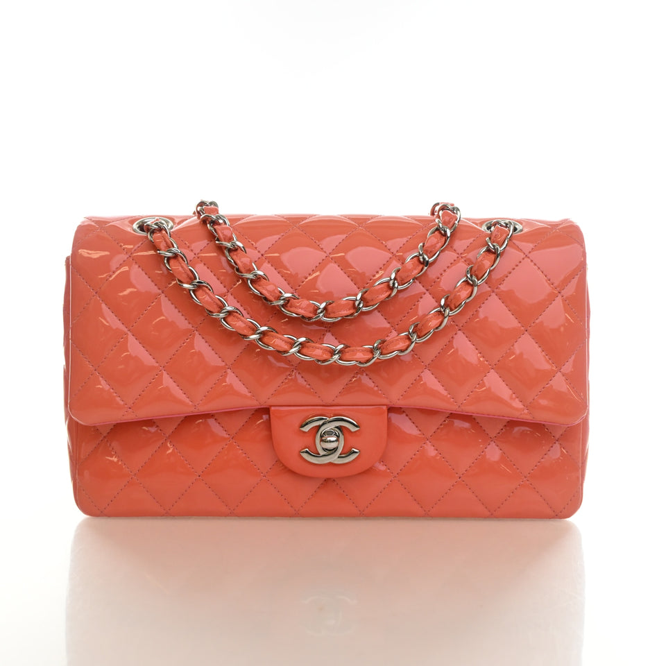 Chanel Medium Patent Classic Double Flap Bag