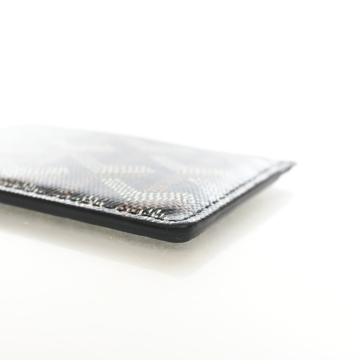Pre-Owned Goyard Card Holder Goyardine St Sulpice, side profile, photo 7 of 14